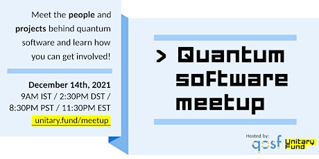 Quantum Software Meetup (QSM) - December 2021 Edition primary image