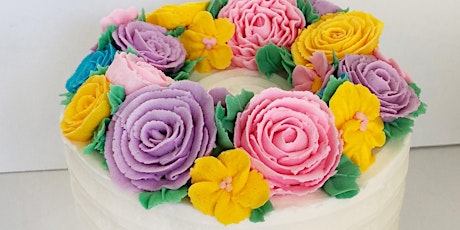 Buttercream Flowers - Easter Spring Wreath Cake @ Fran's Cake & Candy tickets