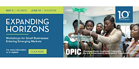 OPIC Workshops for Small Businesses Entering Emerging Markets primary image