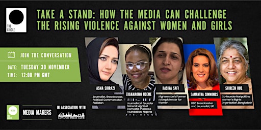 Hauptbild für Take A Stand: How the Media Can Challenge the Rising Violence Against Women
