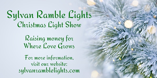 Christmas Light Show - 2021 Fundraiser - Sylvan Ramble Lights