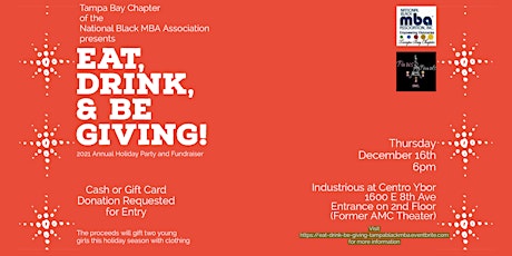 Imagen principal de Eat, Drink, and Be Giving: 2021 Annual Holiday Party and Fundraiser