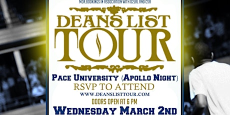 Pace University Apollo Night ft some @DeansListTour artist #deanslt primary image