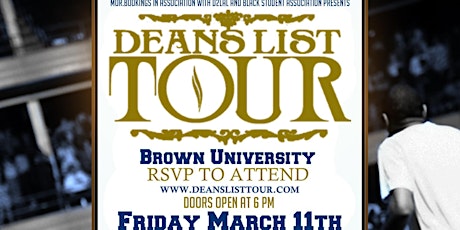 @DeansListTour stop at BROWN UNIVERSITY primary image
