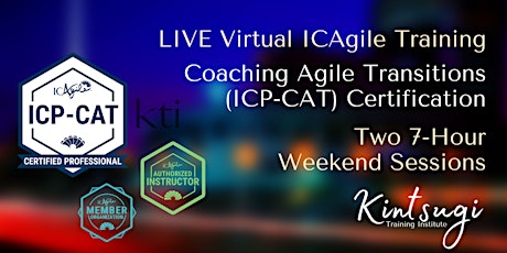 Coaching Agile Transitions (ICP-CAT) | Mastering Agility in the Enterprise tickets