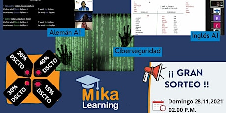 Imagen principal de Gran Sorteo "Cursos Idiomas y Ciberseguridad" - MIKA LEARNING
