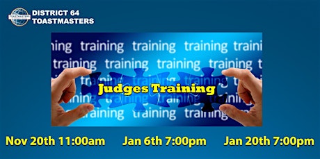 Toastmasters District 64 Speech Contest Judges Training tickets