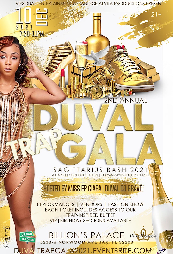 
		2nd Annual Duval Trap Gala: Sagittarius Bash 2021 image
