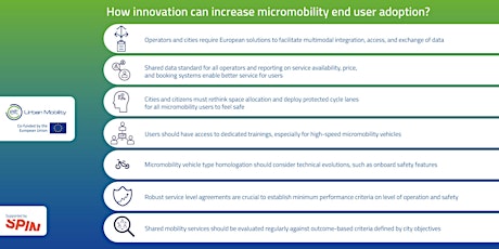 How can innovation increase micromobility end user adoption?