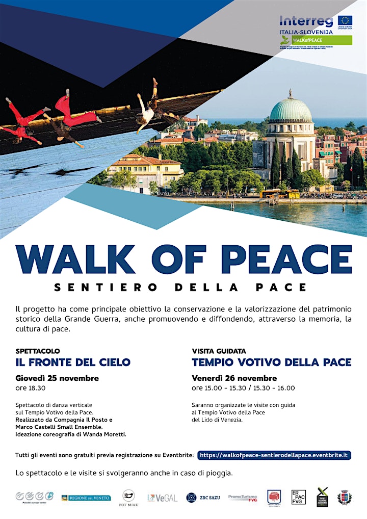 
		Immagine WALK OF PEACE - Spettacolo + Visita al Tempio Sacrario - 25,26 Novembre
