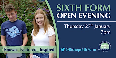 Bishops' Blue Coat Sixth Form Open Evening tickets