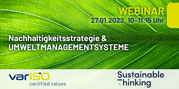 Webinar "Nachhaltigkeitsstrategie & Umweltmanagementsysteme"