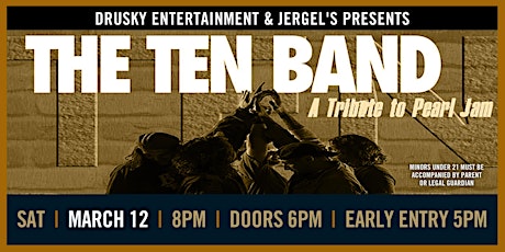 Ten -  A Tribute to Pearl Jam tickets