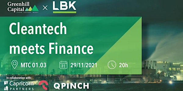 LBK x Greenhill Capital: Cleantech meets Finance