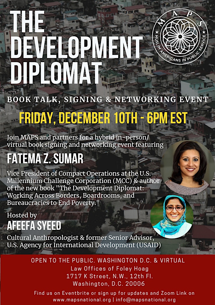 
		The Development Diplomat: Book Talk, Signing, and Networking Event image
