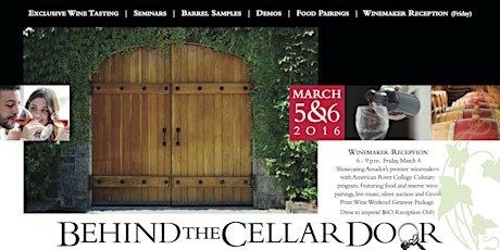 Behind the Cellar Door - 45 Amador Wineries primary image