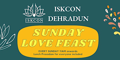 Sunday Love Feast at ISKCON Dehradun primary image