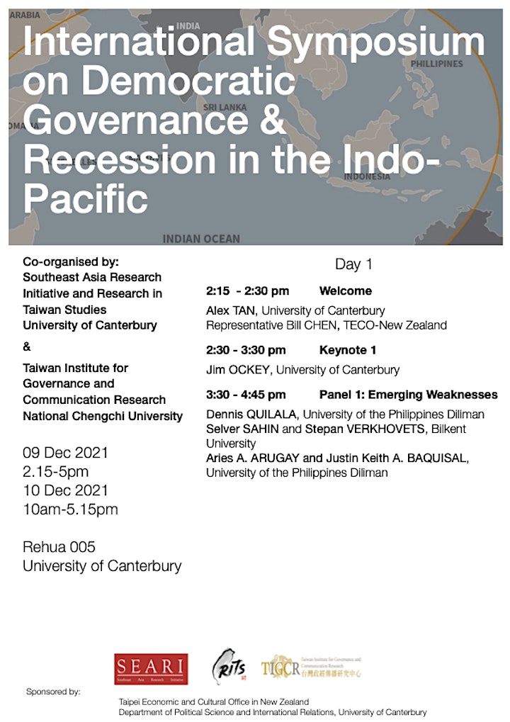 
		Symposium on Democratic Governance & Recession in the Indo-Pacific Day 1 image
