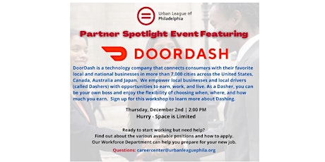 ULP Partner  Spotlight Event -Featuring DOORDASH primary image