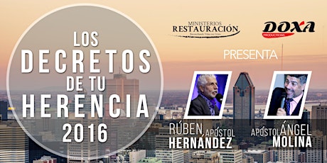 Conferencia "LOS DECRETOS DE TU HERENCIA" 2016 primary image