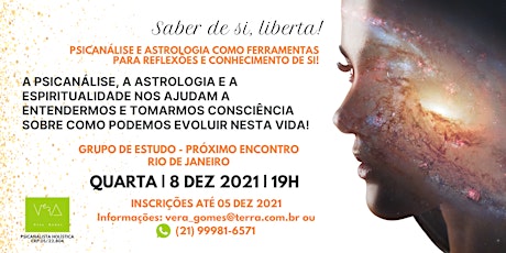 Imagem principal do evento ENCONTRO MENSAL DO GRUPO REVELAR - ASTROLOGIA E PSICANÁLISE COM VERA GOMES
