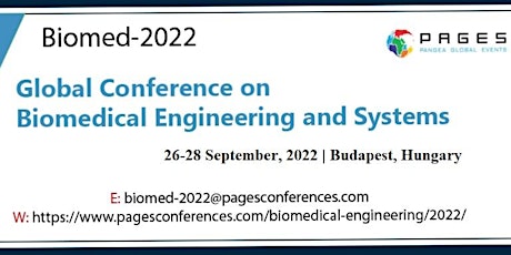 Global Conference on Biomedical Engineering & Systems (BIOMED-2022).