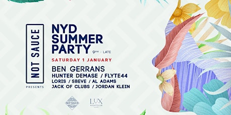 NYD Summer Party ft Ben Gerrans primary image