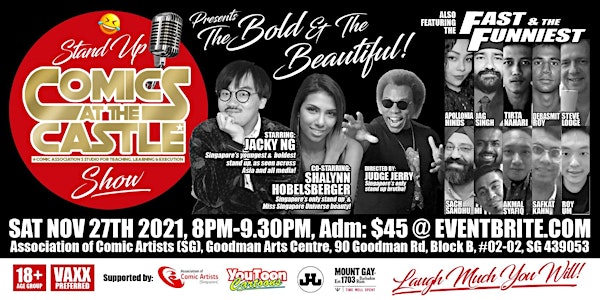 SAT NIGHT The Bold & The Beautiful: Stand Up COMICS At The CASTLE Show