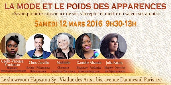 La mode et le poids des apparences : petit - déjeuner & conférence