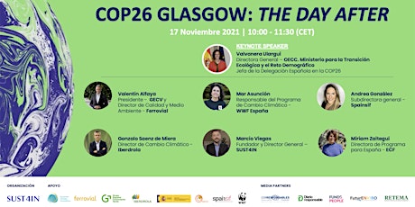 Imagen principal de Grabación completa COP26 -  Glasgow: The day after