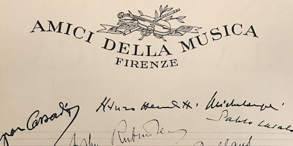Visite guidate alla mostra "100 anni  degli Amici della Musica di Firenze"