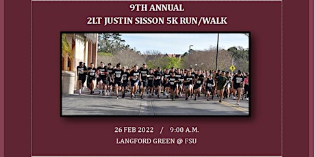 9th Annual 2LT Justin Sisson 5K Run/Walk tickets