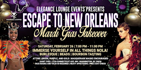 Elegance Lounge Events Presents: ESCAPE TO NEW ORLEANS tickets