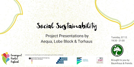 Hauptbild für Project Presentations: Social Sustainability |  Aequa, Lobe Block & Torhaus