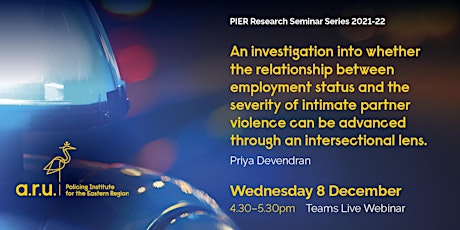 Investigating links between employment status & intimate partner violence