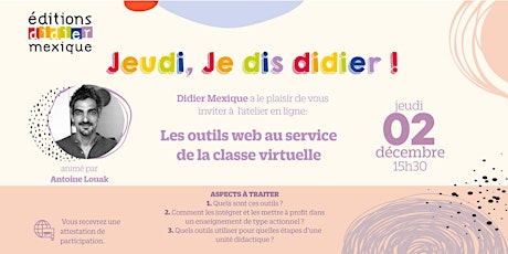 Hauptbild für Les outils web au service de la classe virtuelle