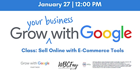 Grow with Google - Sell Online with E-Commerce Tools Tickets