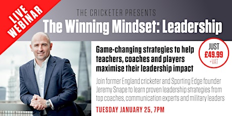 The Cricketer presents The Winning Mindset: Leadership tickets