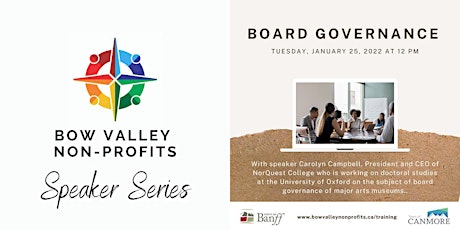 Bow Valley Non-Profits Speaker Series - Board Governance tickets
