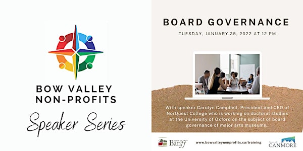 Bow Valley Non-Profits Speaker Series - Board Governance