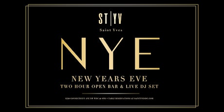 NEW YEARS EVE 2022 at STYV || 2-Hour Open Bar