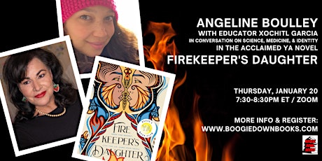 Join Angeline Boulley for a virtual discussion of Firekeeper's Daughter!