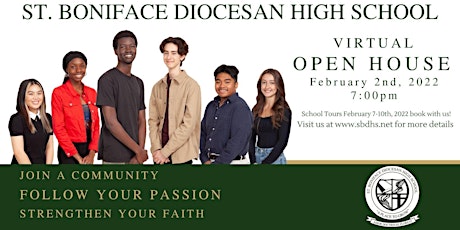 St. Boniface Diocesan High School Virtual Open House & School Tour Info biglietti