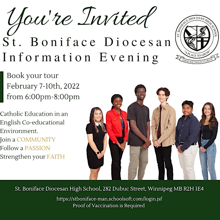 St. Boniface Diocesan High School Virtual Open House & School Tour Info image