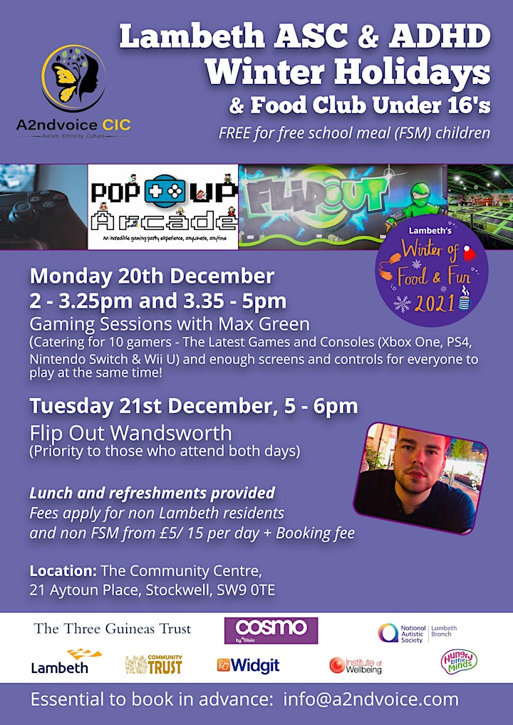 
		Autism & ADHD - Winter Holiday & Food Club - SW9 image
