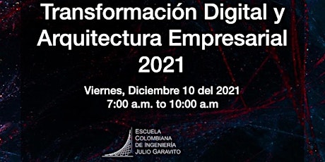 Imagen principal de Transformación Digital y Arquitectura Empresarial 2021