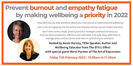 Prevent Burnout and Empathy Fatigue by Making Wellbeing a Priority in 2022 tickets