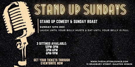 Stand Up Comedy & Sunday Roasts
