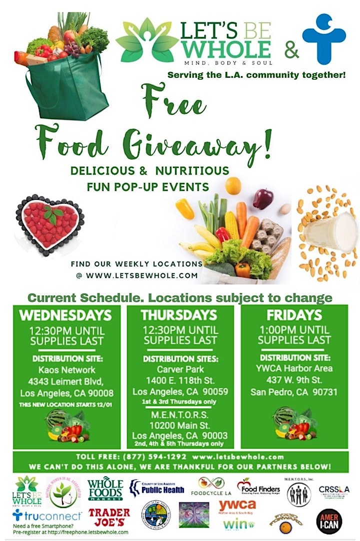 
		Let's Be Whole Healthy Pop Up Food Pantry/Leimert Park image
