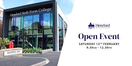Hereford Sixth Form College Open Event tickets